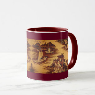 Taza Diseño hawaiano de los mediados de siglo
