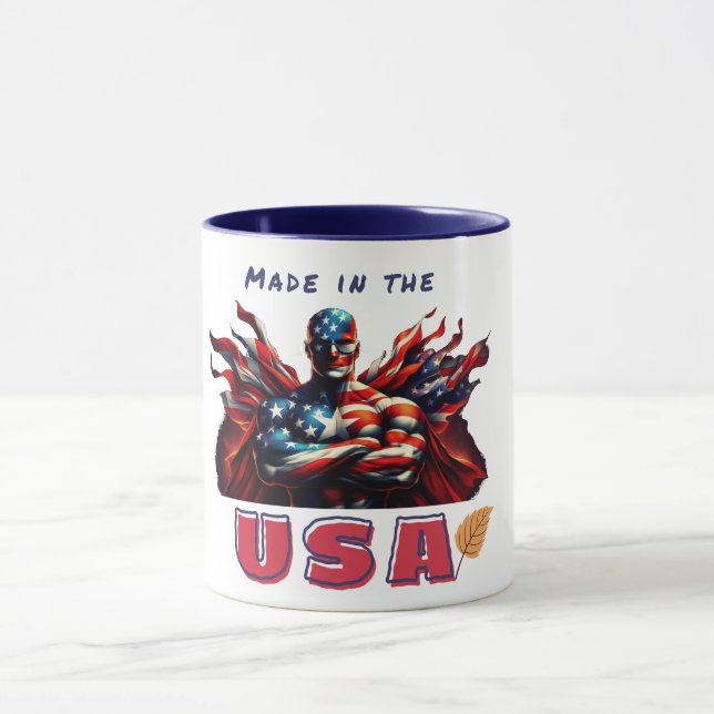 Taza Diseño hecho en USA Mug (Centro)