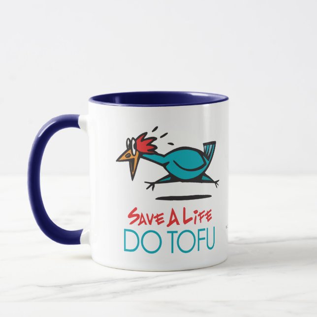 Taza Diseño humorístico de tofu (Izquierda)