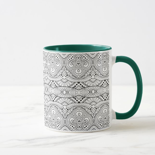 Taza Diseño inspirado artsy (Derecha)