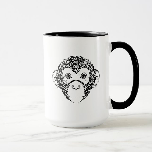 Taza Diseño inspirado del mono (Derecha)