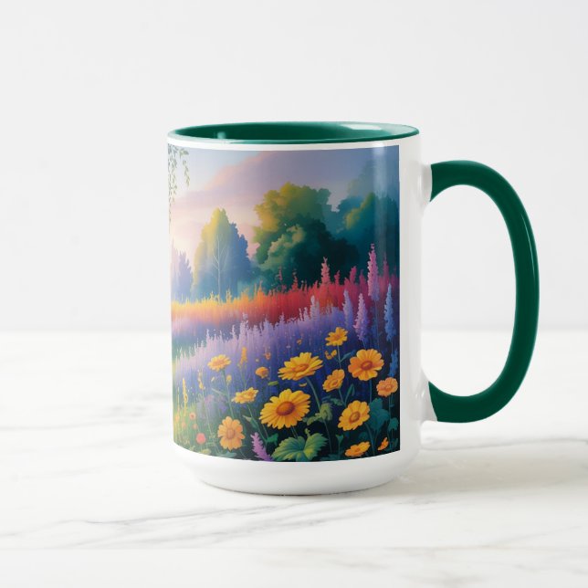 Taza diseño inspirado en la naturaleza que evoca una se (Derecha)