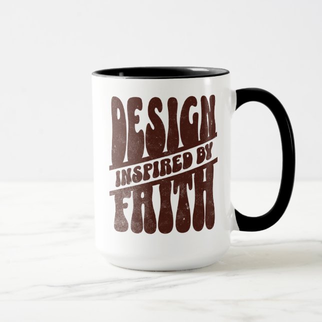 Taza Diseño Inspirado Por La Fe (Derecha)