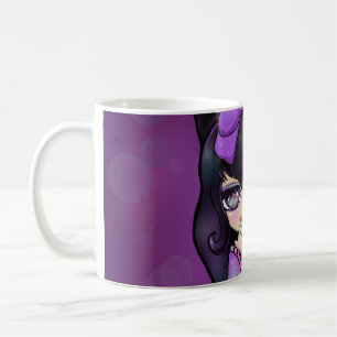 Taza diseño Kuromi fanart rostro