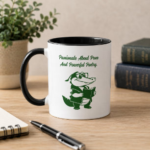 Taza Diseño Literario Apasionado de Prosa y Poesía