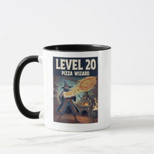 Taza Diseño Mágico de Comida Fantástica de Pizza Hechic