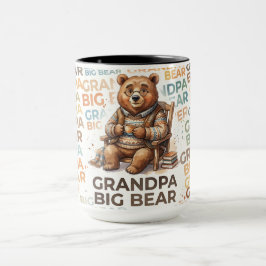 Taza Diseño majestuoso de Abuelo Oso Grande