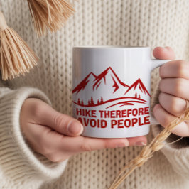 Taza Diseño minimalista de montaña al aire libre para s