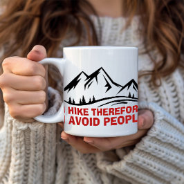 Taza Diseño minimalista de montaña al aire libre para s