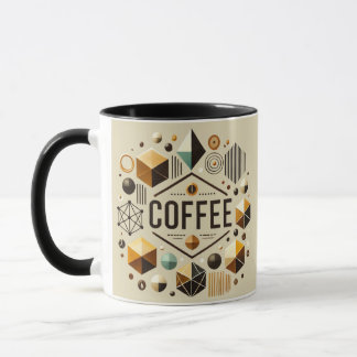 Taza Diseño moderno y elegante del café geométrico