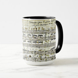 Taza Diseño musical "Polonaise" de Chopin