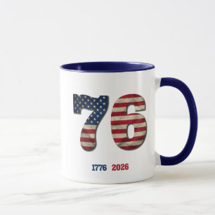 Taza Diseño Patriótico del 250 Aniversario de EE. UU. 1
