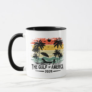 Taza Diseño patriótico vintage estadounidense del Golfo