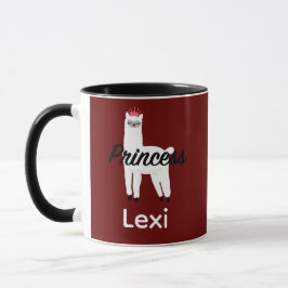 Taza Diseño Princess Lama - Mug Combo
