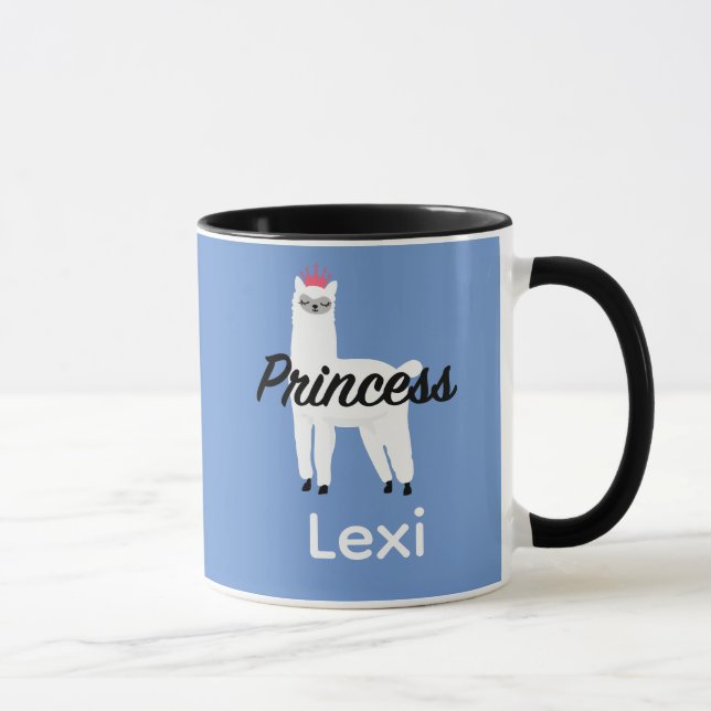 Taza Diseño Princess Lama - Mug Combo (Derecha)