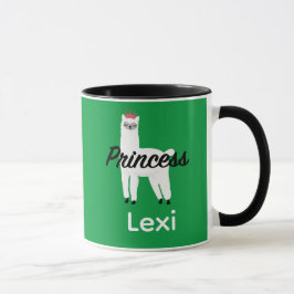 Taza Diseño Princess Lama - Mug Combo