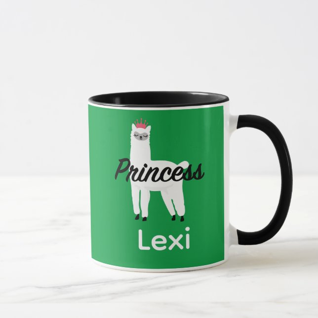 Taza Diseño Princess Lama - Mug Combo (Derecha)