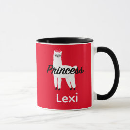 Taza Diseño Princess Lama - Mug Combo
