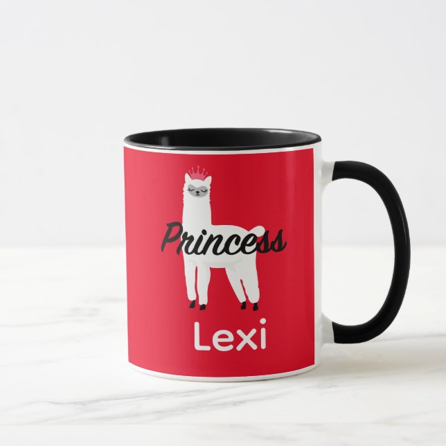 Taza Diseño Princess Lama - Mug Combo (Derecha)