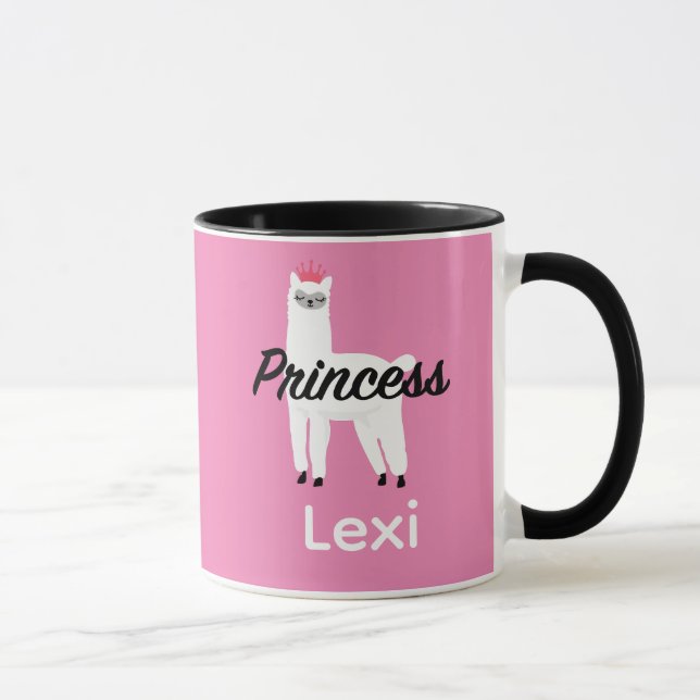 Taza Diseño Princess Lama - Mug Combo (Derecha)