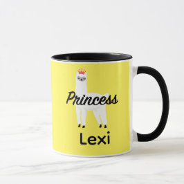 Taza Diseño Princess Lama - Mug Combo