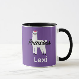 Taza Diseño Princess Lama - Mug Combo