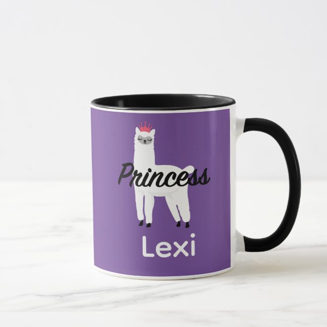 Taza Diseño Princess Lama - Mug Combo (Derecha)