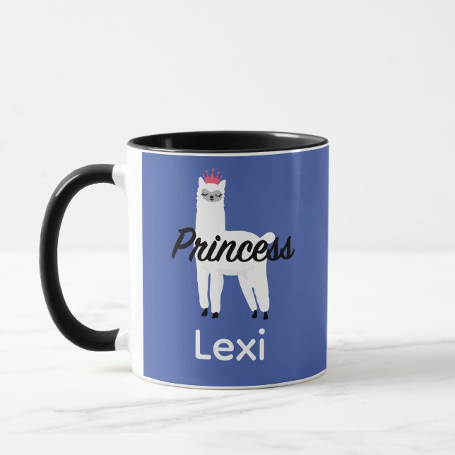 Taza Diseño Princess Lama - Mug Combo (Izquierda)