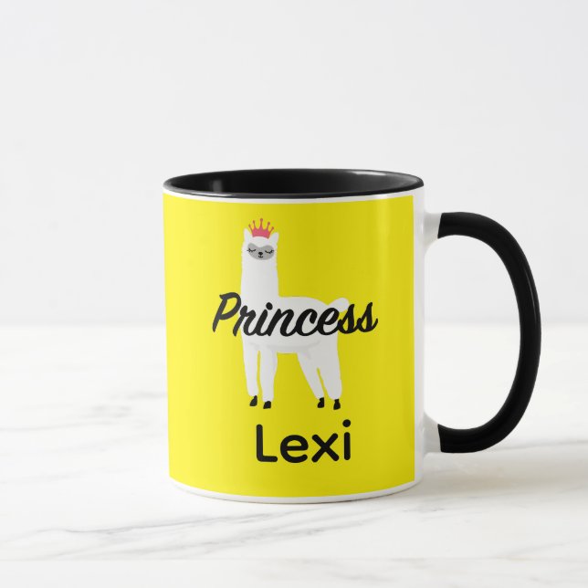 Taza Diseño Princess Lama - Mug Combo (Derecha)