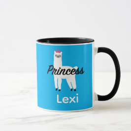 Taza Diseño Princess Lama - Mug Combo
