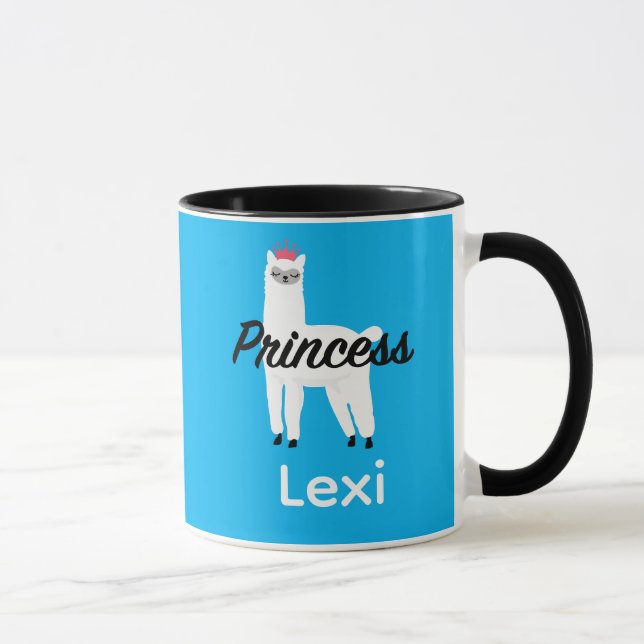 Taza Diseño Princess Lama - Mug Combo (Derecha)