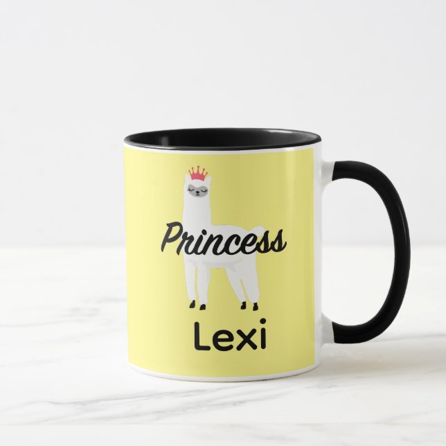 Taza Diseño Princess Lama - Mug Combo (Derecha)