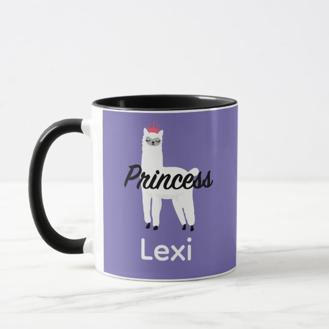 Taza Diseño Princess Lama - Mug Combo (Izquierda)