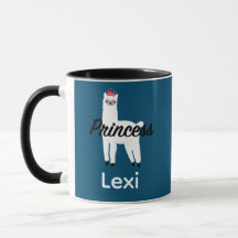 Diseño Princess Lama - Mug Combo