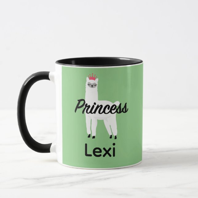 Taza Diseño Princess Lama - Mug Combo (Izquierda)