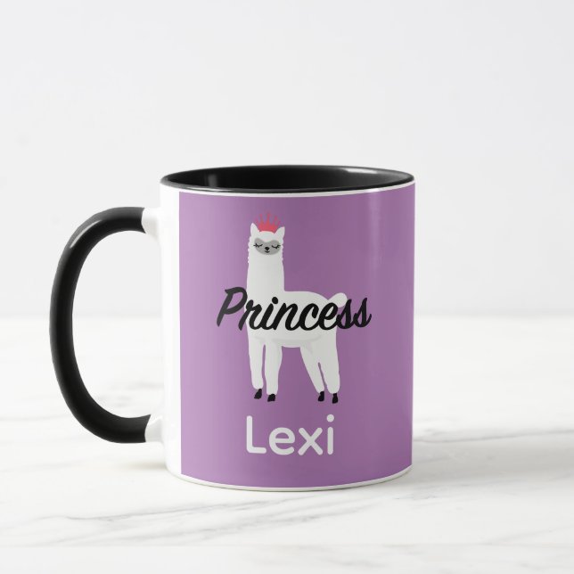 Taza Diseño Princess Lama - Mug Combo (Izquierda)