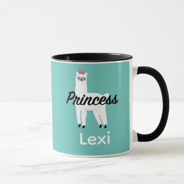 Taza Diseño Princess Lama - Mug Combo (Derecha)