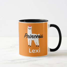 Taza Diseño Princess Lama - Mug Combo
