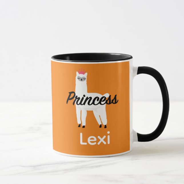 Taza Diseño Princess Lama - Mug Combo (Derecha)