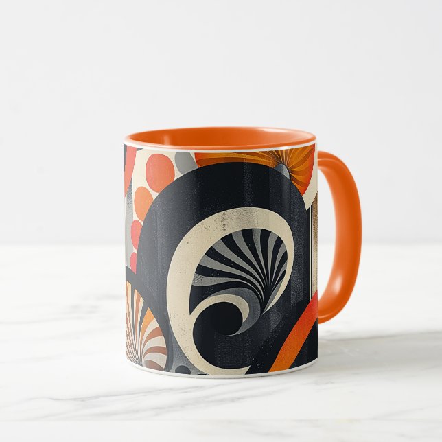 Taza Diseño retro de edad de jazz (Anverso derecho)
