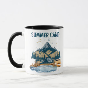Taza Diseño sencillo en el campamento de verano