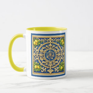 Taza diseño siciliano Sicilia Trinacria 