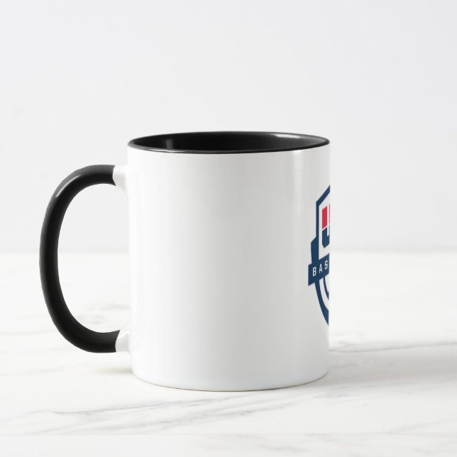 Taza diseño sutil de la bandera estadounidense tejida (Izquierda)