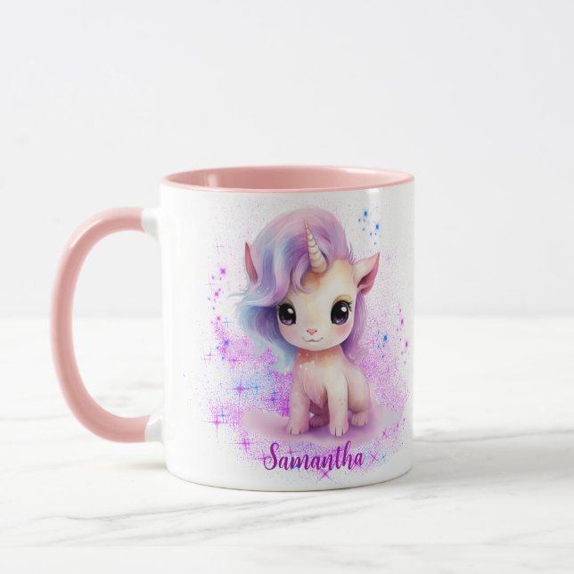 Taza Diseño unicornio personalizado (Izquierda)
