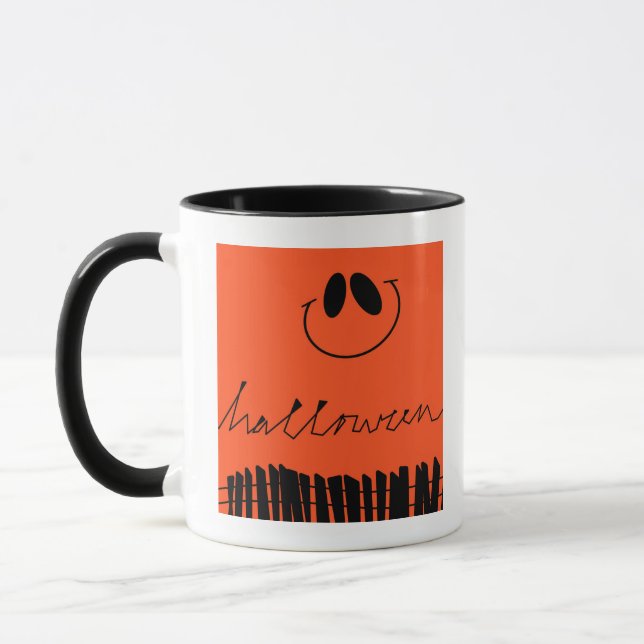 Taza Diseños de Halloween en naranja (Izquierda)