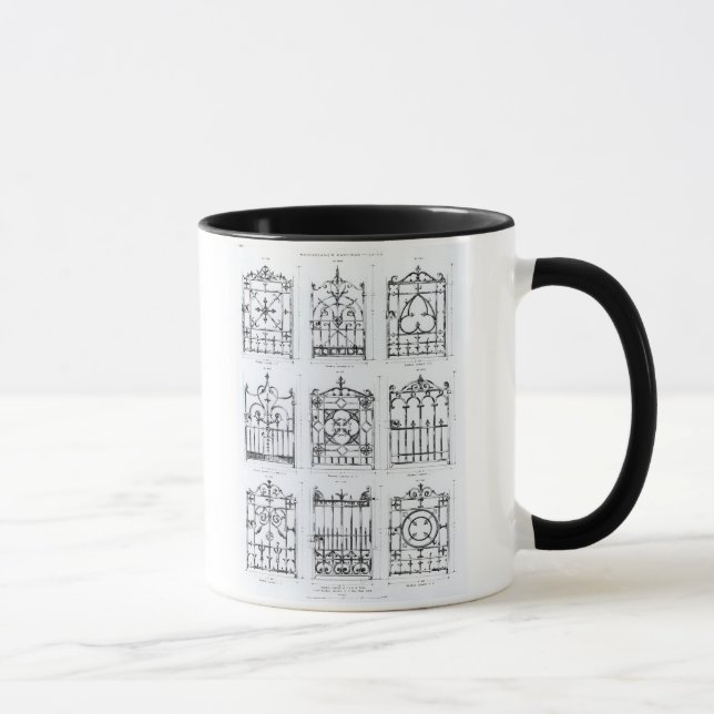 Taza Diseños para las verjas del arrabio, de (Derecha)