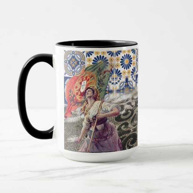 Taza Diseños portugueses Arte de Pared de Acrílico (Izquierda)