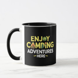 Taza Disfruta de camping Adventures aquí, barba negra