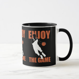 Taza Disfruta Del Jugador De Baloncesto