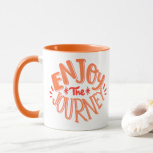 Taza Disfruta del viaje - Mug Motivacional Retro